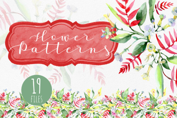 Bouquet Watercolor Backgrounds and Illustrations