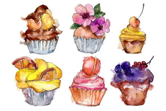 Dessert Friday Watercolor Illustrations Review