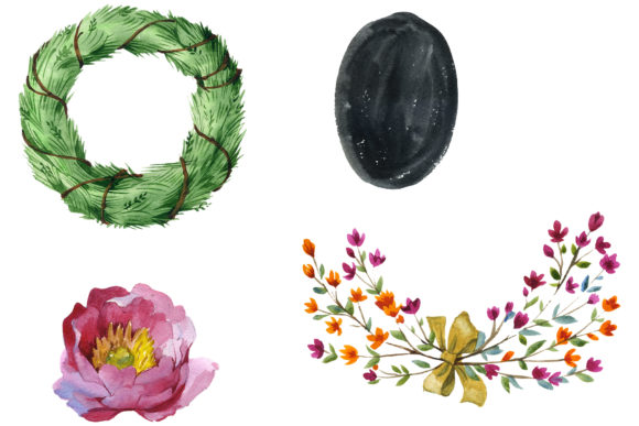 Watercolor Flower Abstract Illustrations Review